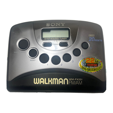 Sony Walkman WM-FX251 Service manual