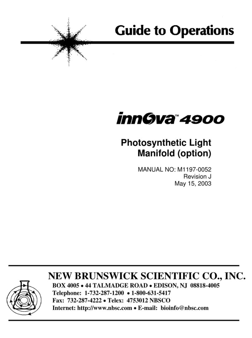 NEW BRUNSWICK SCIENTIFIC innova 4900 User manual NEW BRUNSWICK SCIENTIFIC innova 4900 User manual
