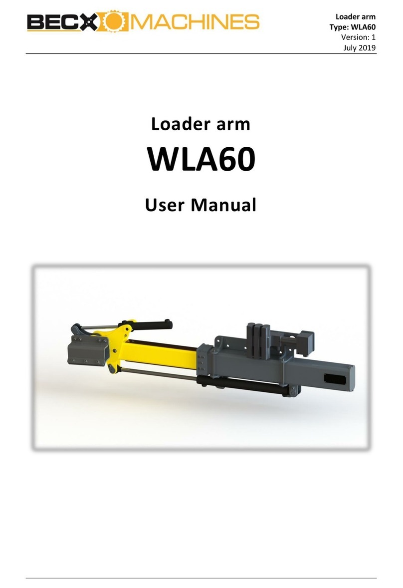 Becx Machines WLA60 user manual