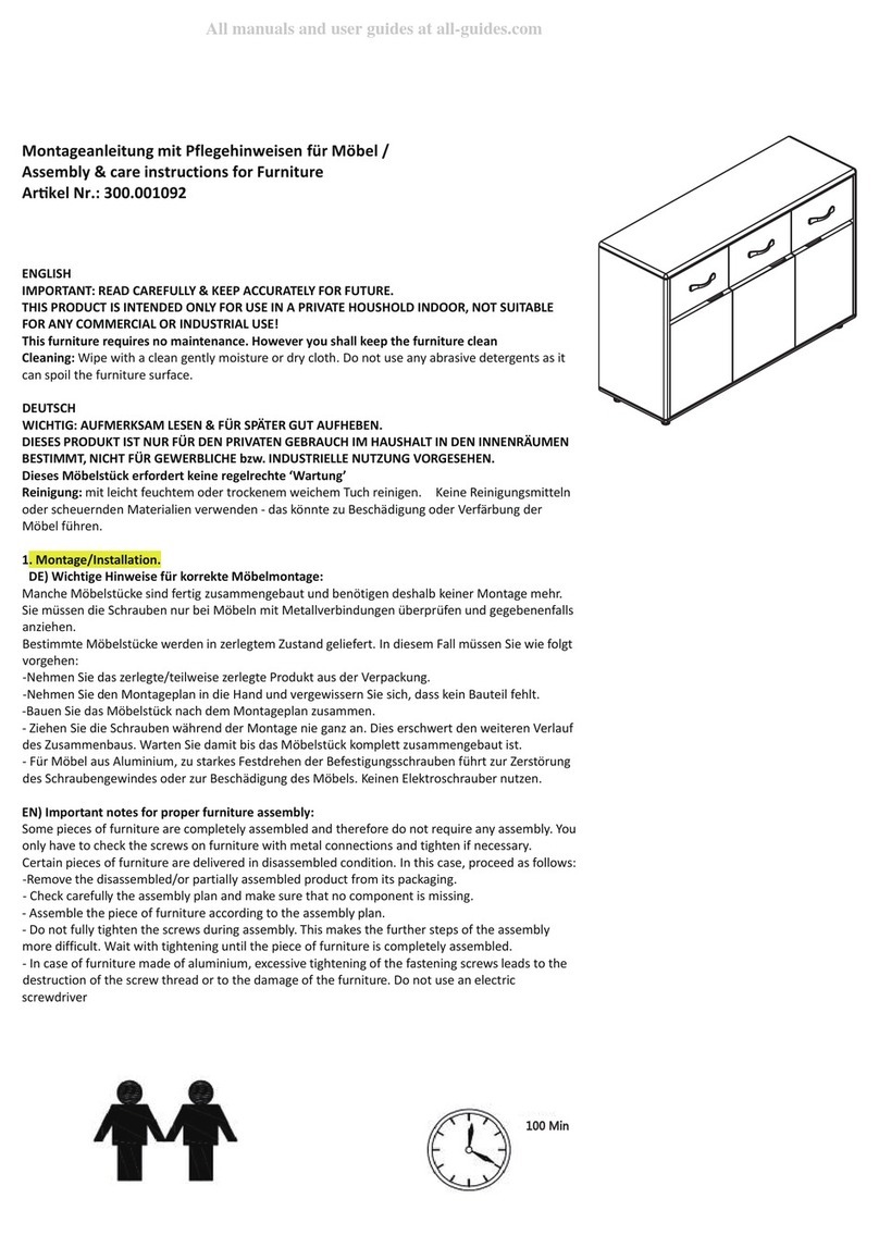 Home Product Import 300.001092 Assembly & care instructions