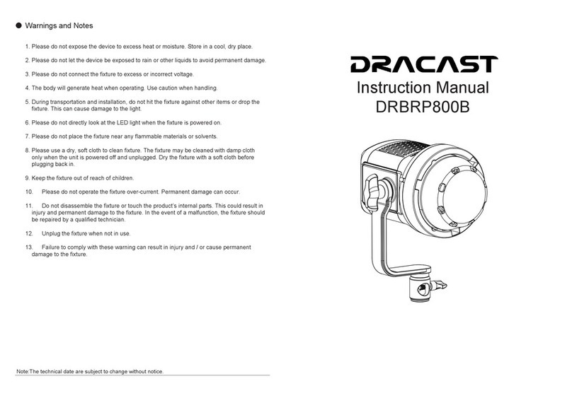 DRACAST DRBRP800B instruction manual