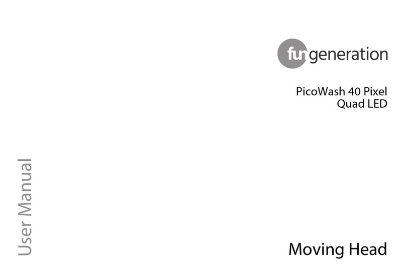 Fun Generation PicoWash 40 Pixel Quad LED user manual