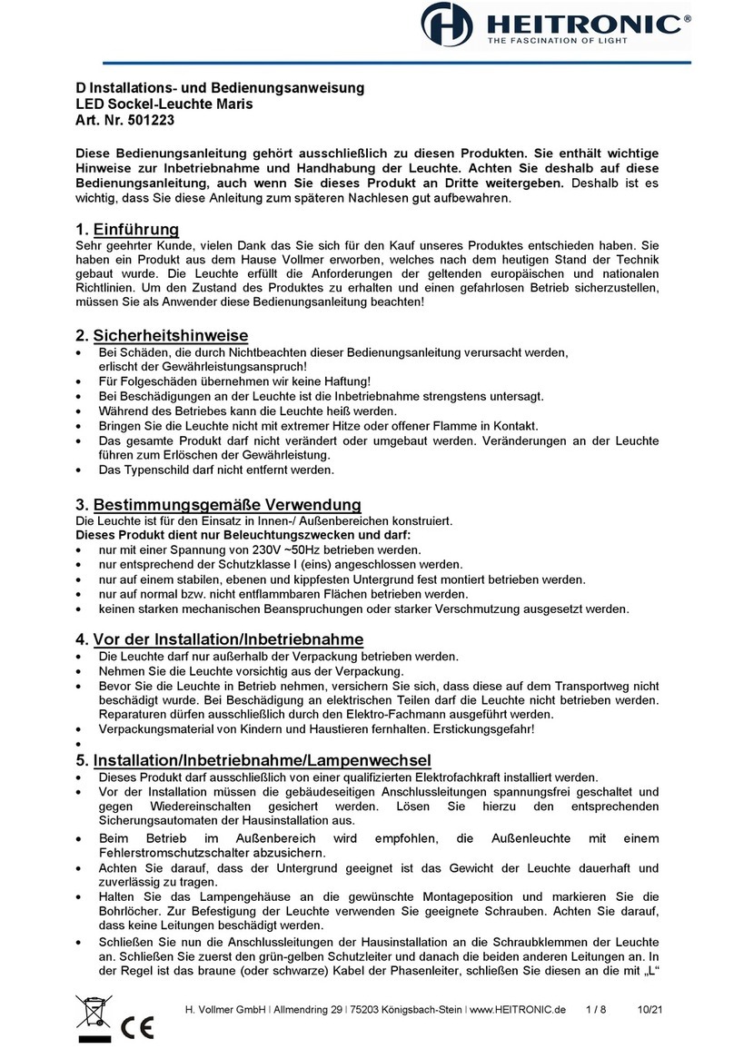 Heitronic Maris Installation and operating instructions