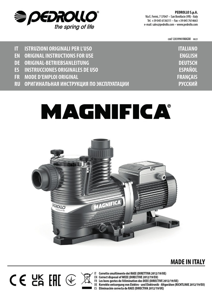 PEDROLLO MAGNIFICA Original instructions for use