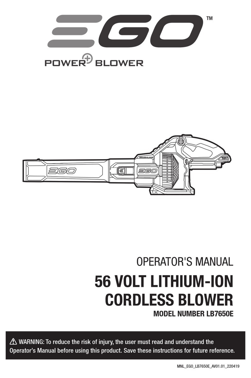Ego Power+ LB7650E Operator's manual