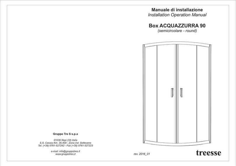 treesse Box ACQUAZZURRA 90 Installation & operation manual