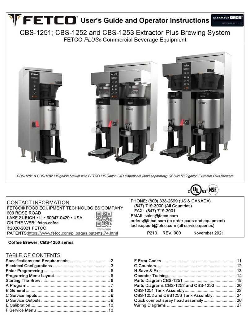 Fetco Extractor Plus CBS-1251 Specifications