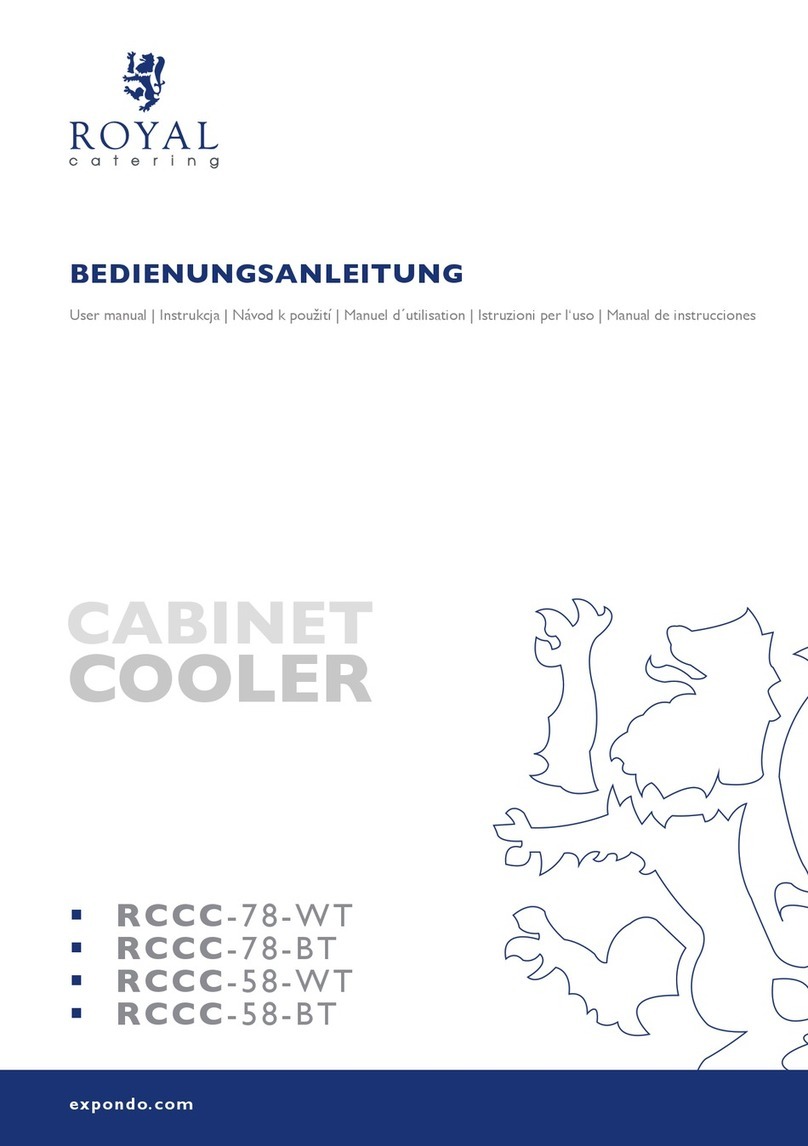 Royal Catering RCCC-78-WT user manual Royal Catering RCCC-78-WT user manual