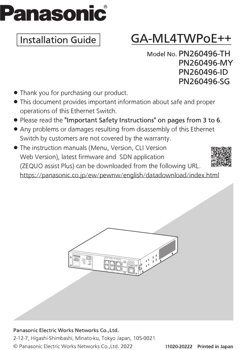 Panasonic GA-ML4TWPoE++ User manual