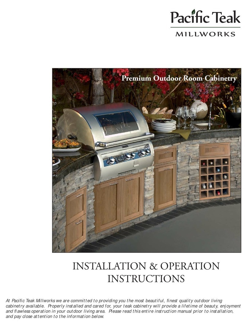 Pacific Teak Millworks CH-DO1-18 Installation & operation instructions