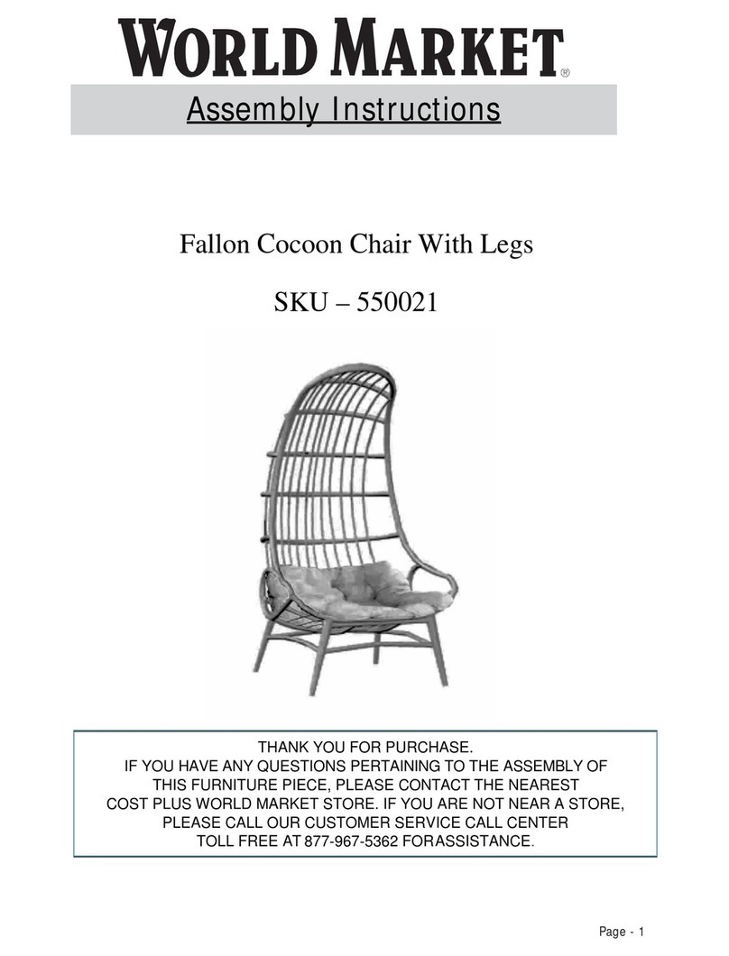 World Market Fallon 550021 Assembly instructions