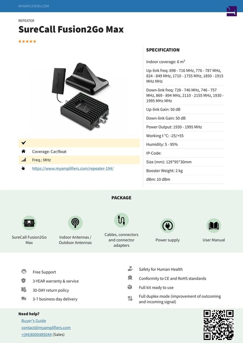 MyAmplifiers SureCall Fusion2Go Max quick start guide