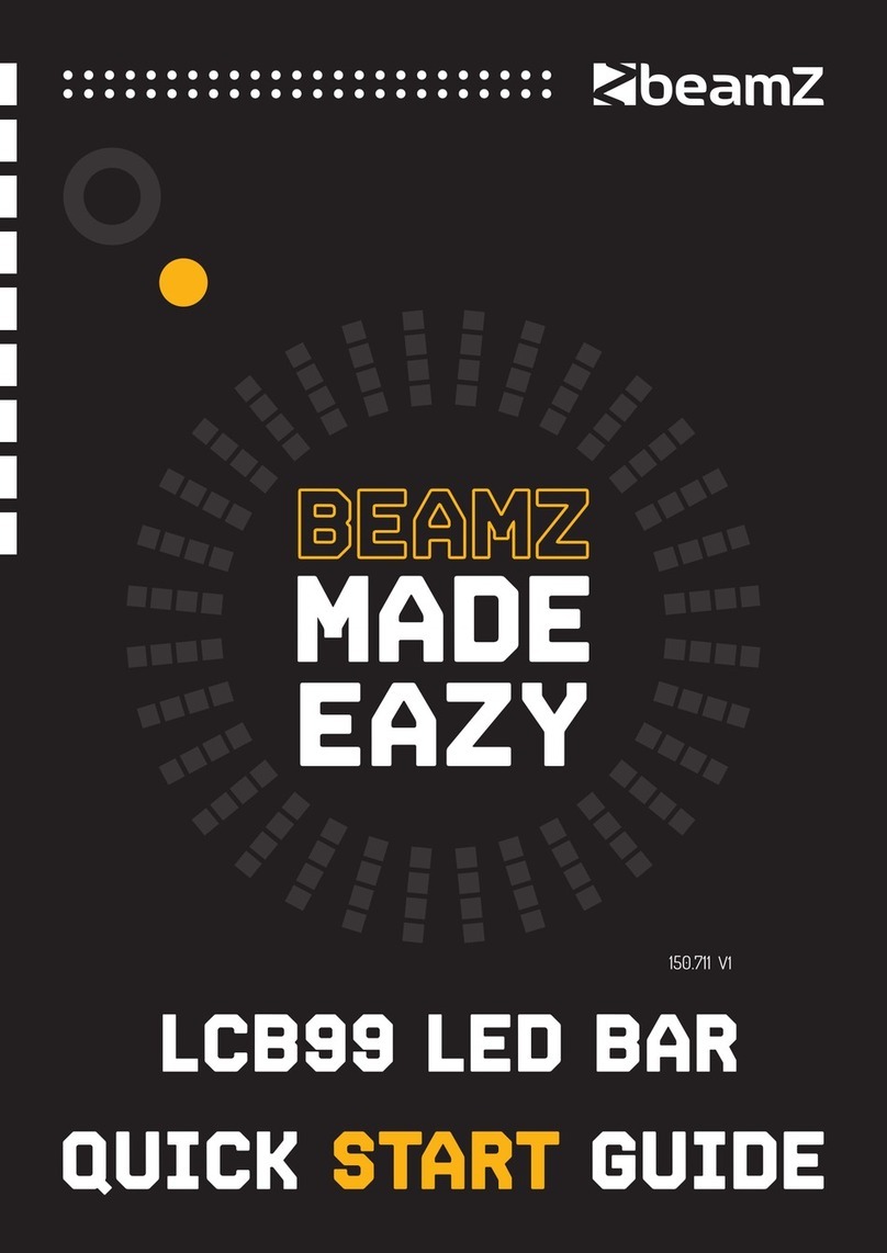 Beamz LCB99 LED BAR quick start guide