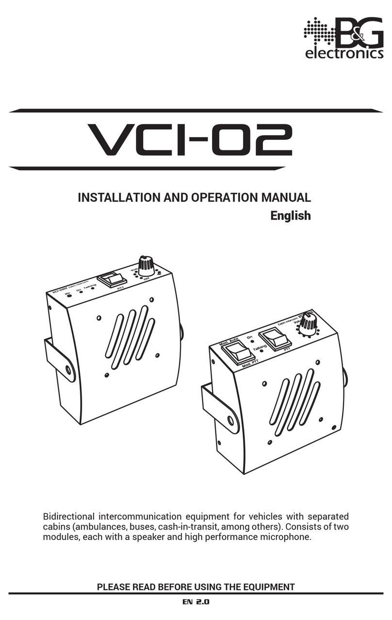 B&G electronics VCI-O2 Installation and operation manual B&G electronics VCI-O2 Installation and operation manual