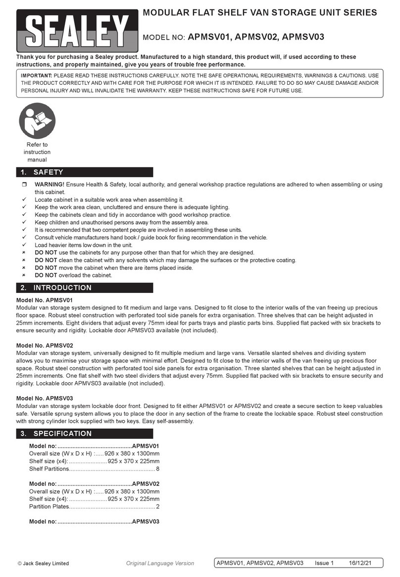Sealey APMSV Series User manual