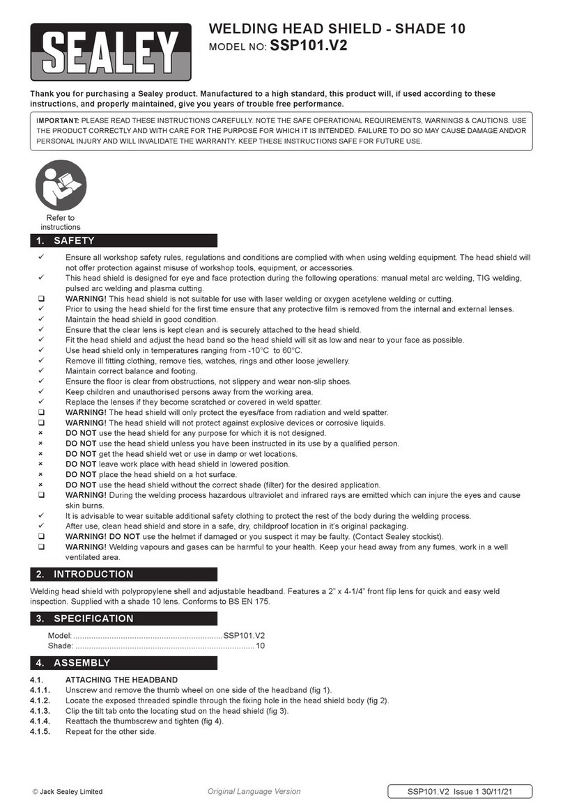 Sealey SHADE 10 User manual