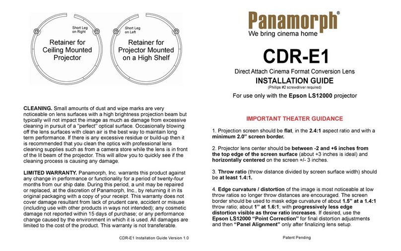 Panamorph CDR-E1 User manual
