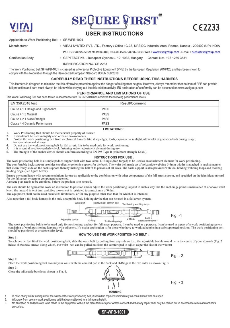 VSPL SEQURE FIRST SF-WPB-1001 User instructions