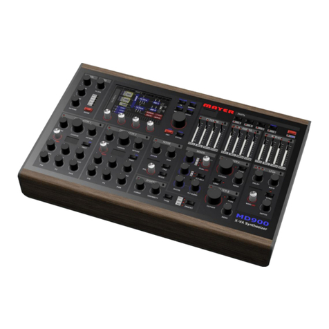 Mayer MD900 User manual
