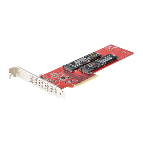 StarTech.com DUAL-M2-PCIE-CARD-B User manual