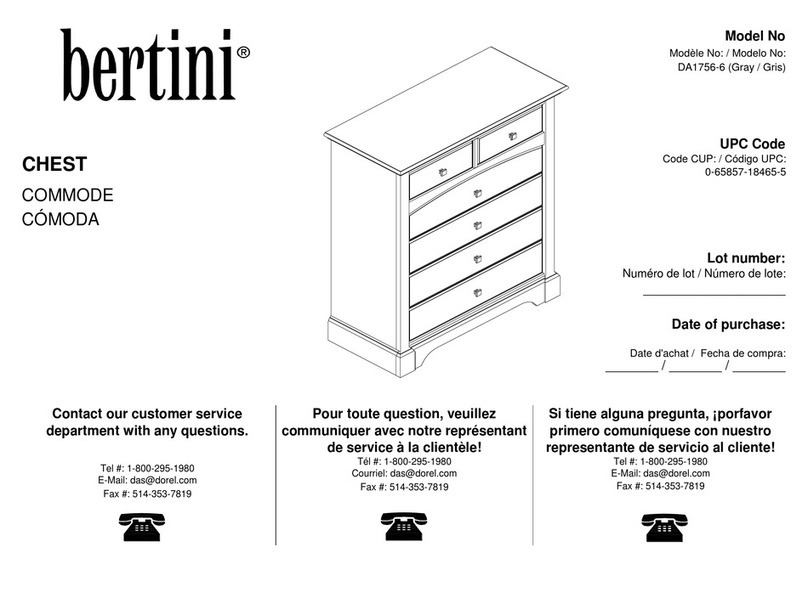 Bertini DA1756-6 manual