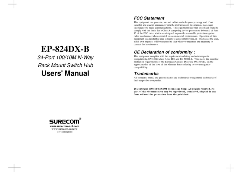 Surecom EP-824DX-B user manual