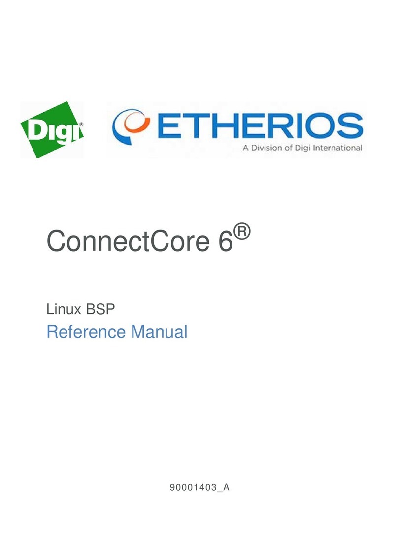 Digi ETHERIOS ConnectCore 6 Reference manual