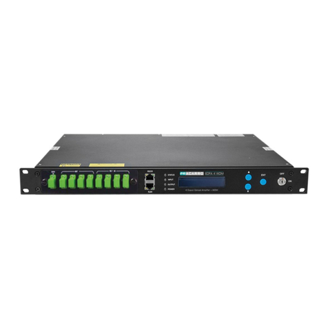 Fracarro EDFA 4 WDM User manual Fracarro EDFA 4 WDM User manual