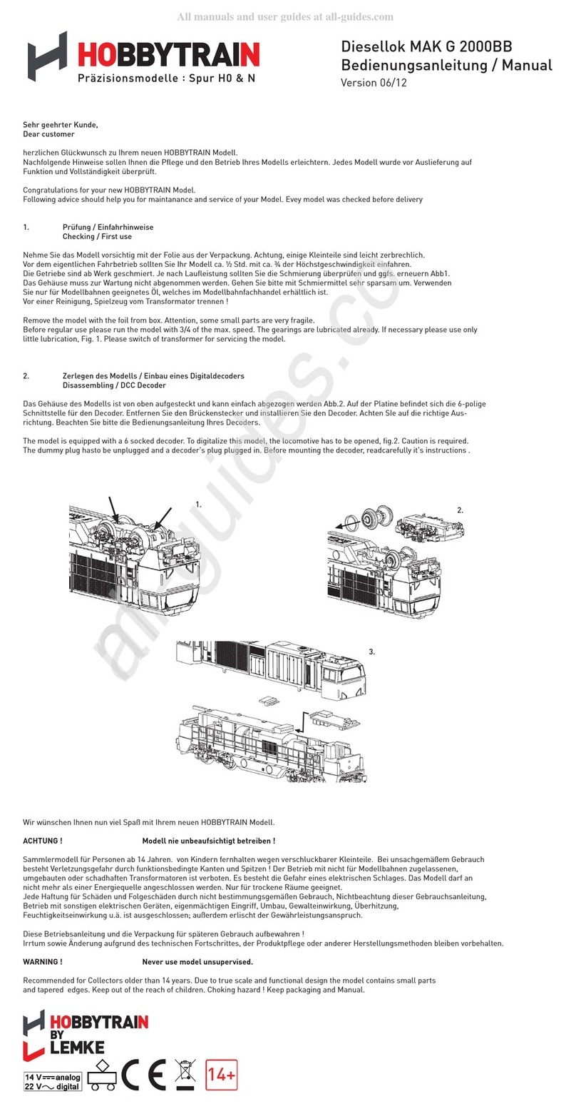 LEMKE Hobbytrain MAK G 2000BB manual