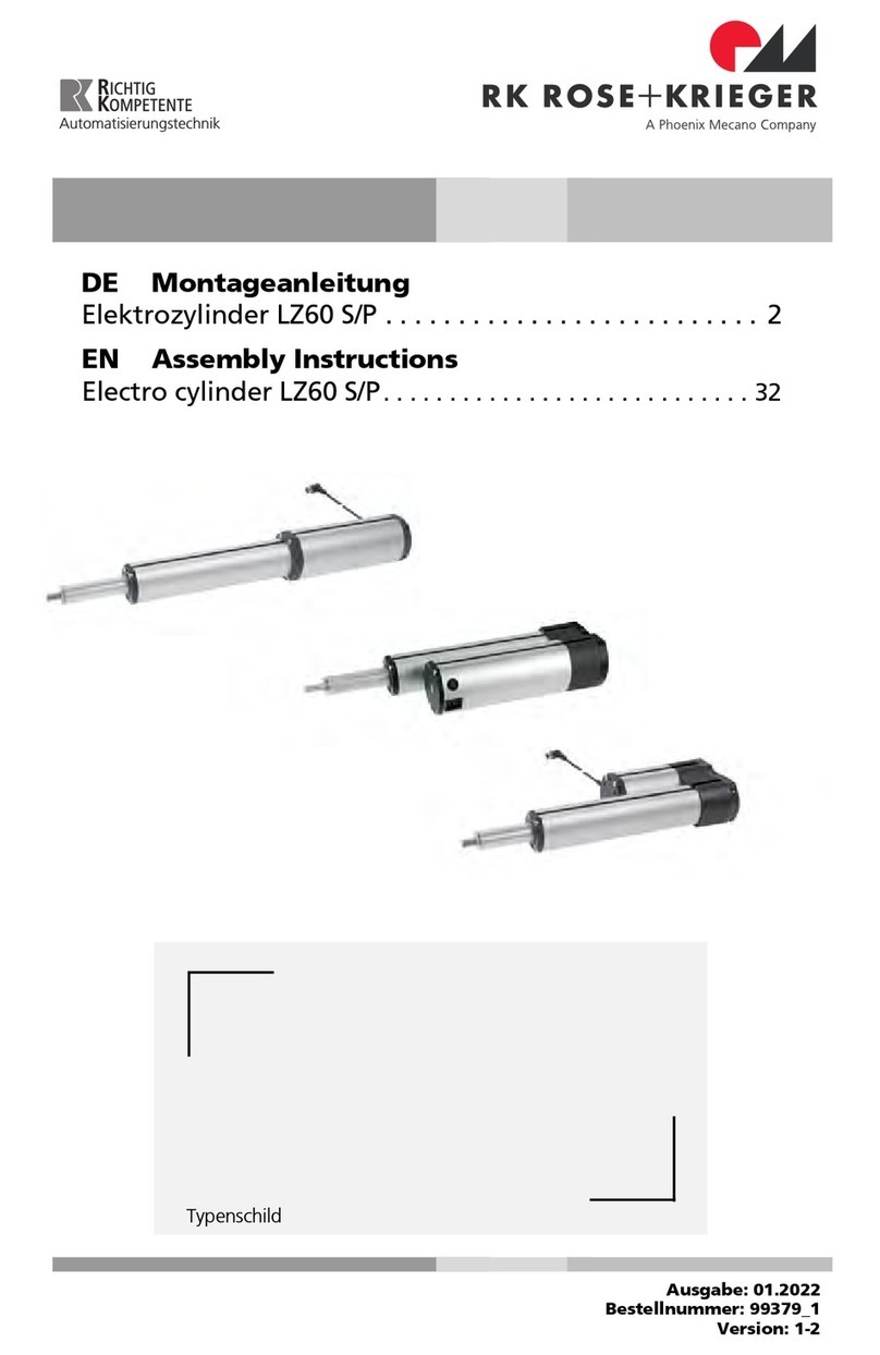 RK Rose+Krieger LZ60 S/P User manual
