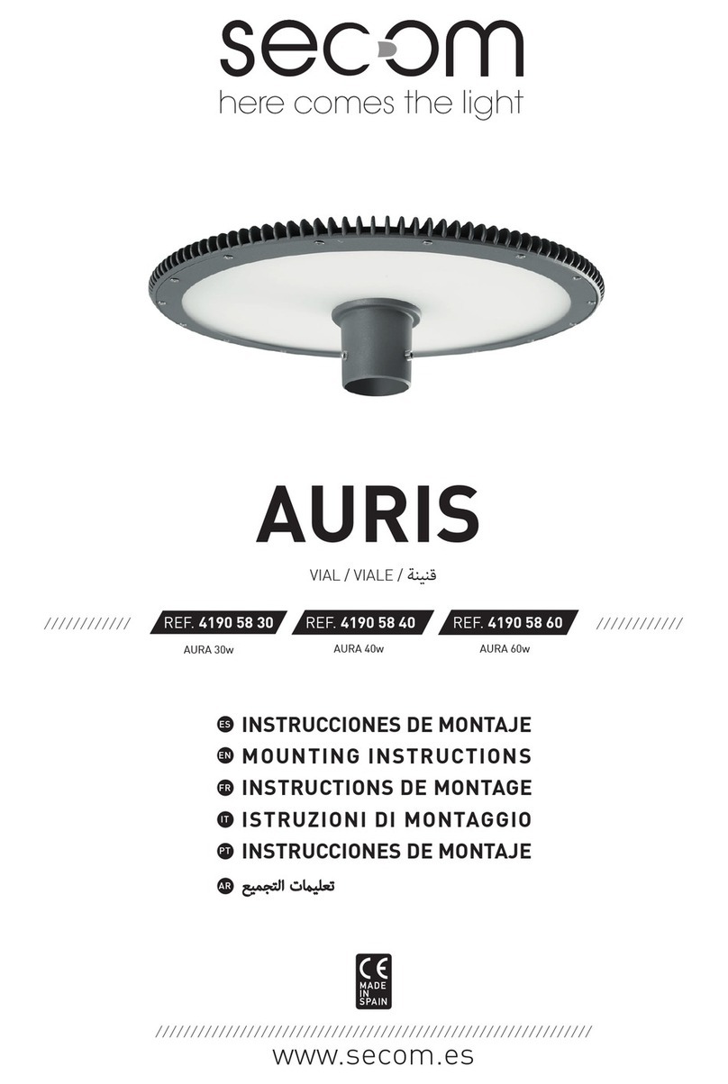 Secom AURIS 4190 58 30 Mounting instructions