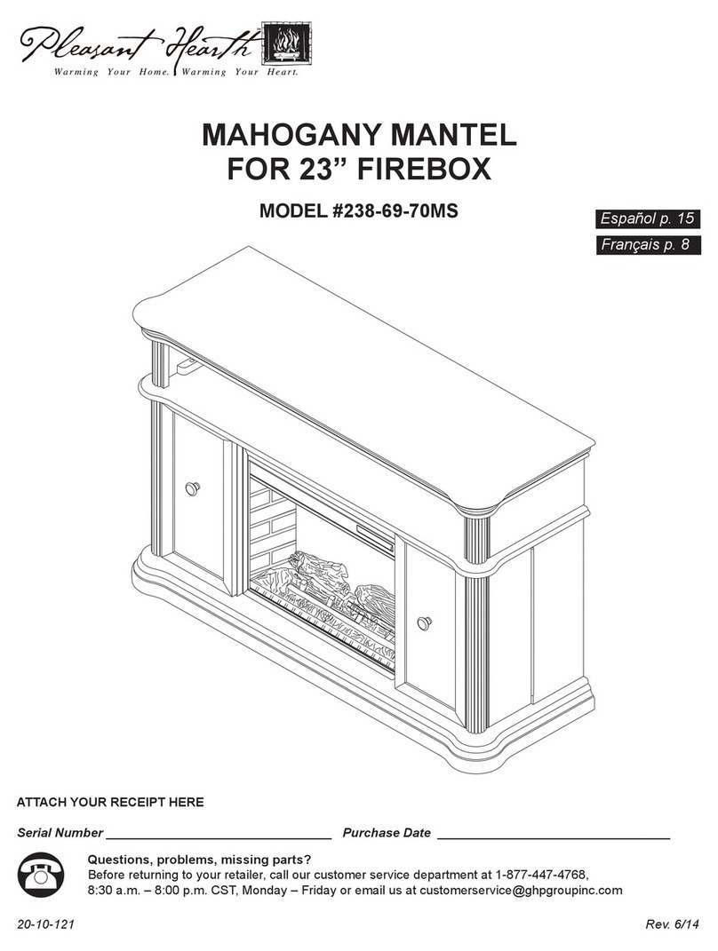 GHP Group Pleasant Hearth 238-69-70MS User manual
