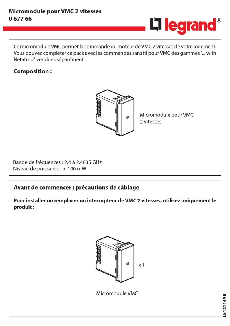 LEGRAND 0 677 66 User manual