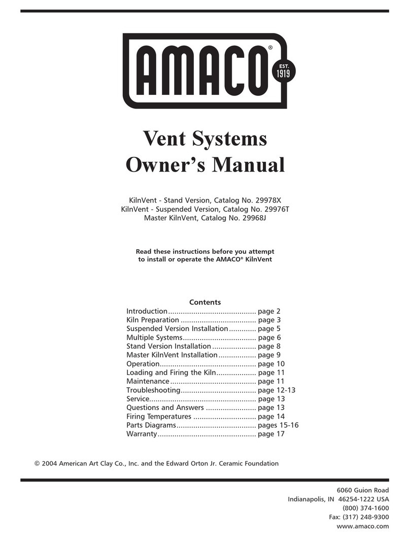 AMA KilnVent 29978X owner's manual