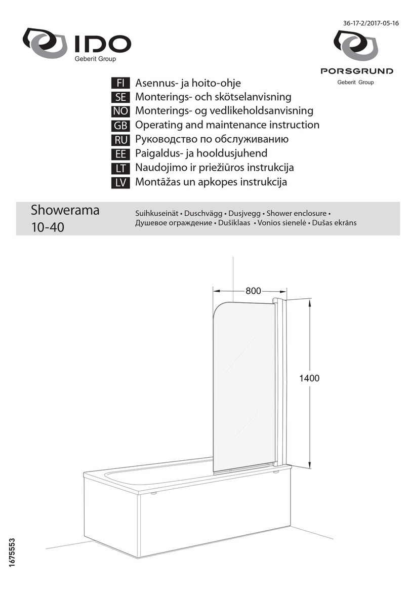 Geberit PORSGRUND IDO 10-40 Operating and maintenance instructions Geberit PORSGRUND IDO 10-40 Operating and maintenance instructions