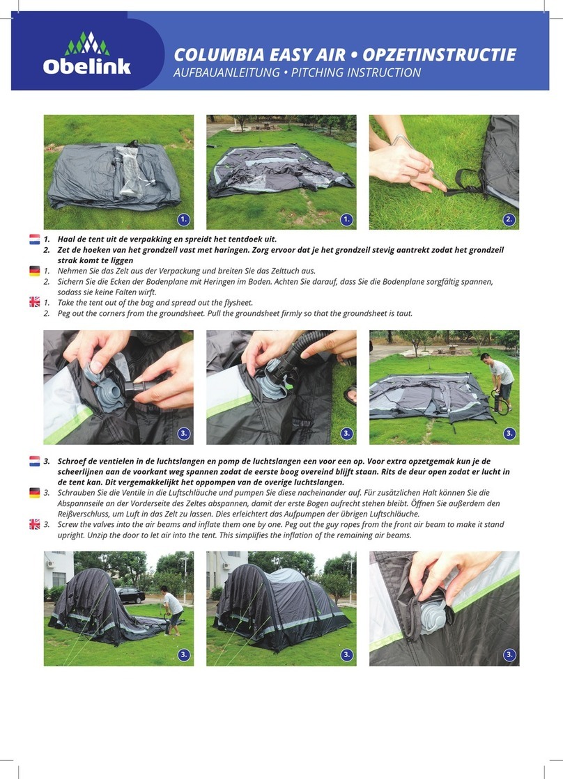 Obelink COLUMBIA EASY AIR quick start guide