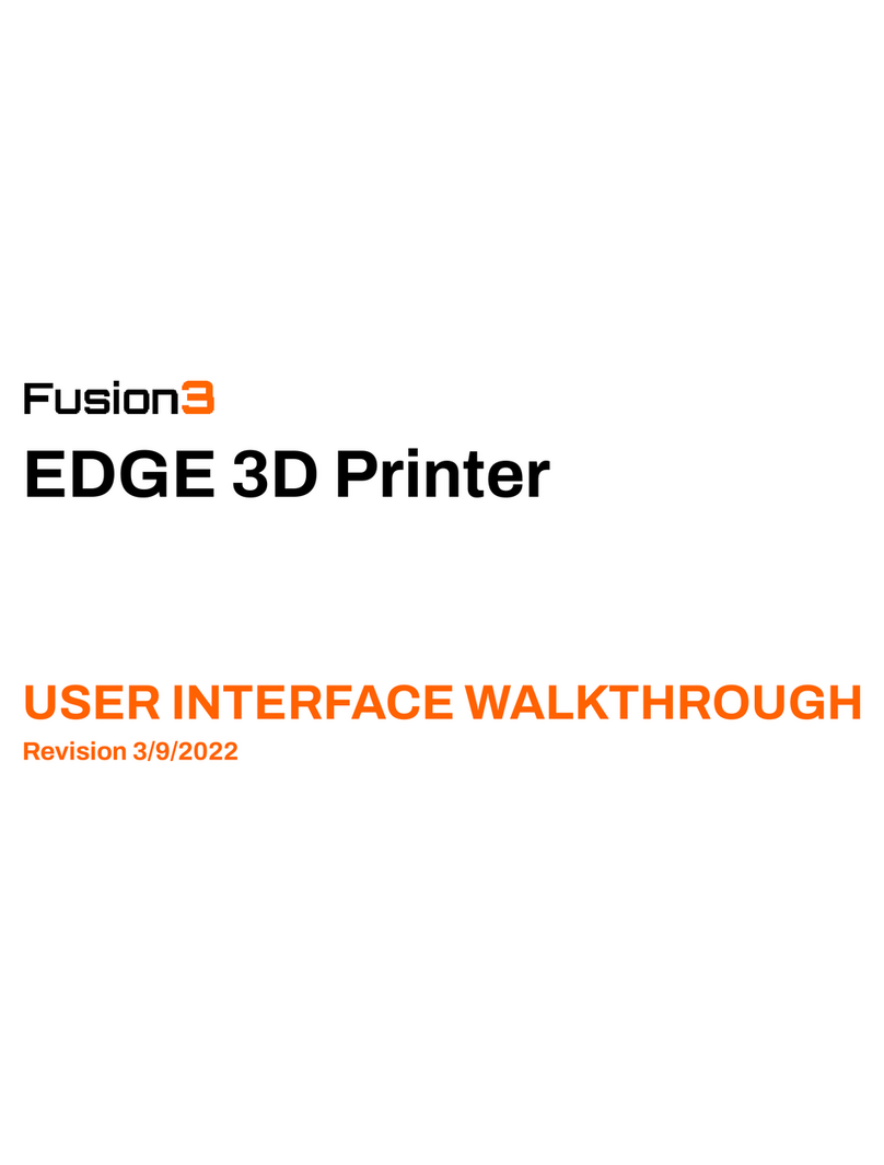 Fusion3 EDGE User manual Fusion3 EDGE User manual