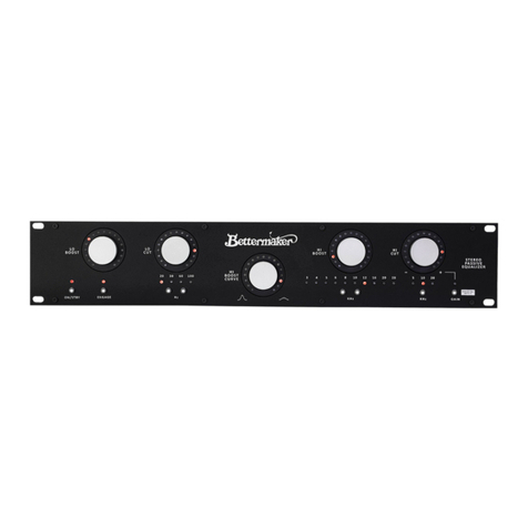Bettermaker Stereo Passive Equalizer user manual