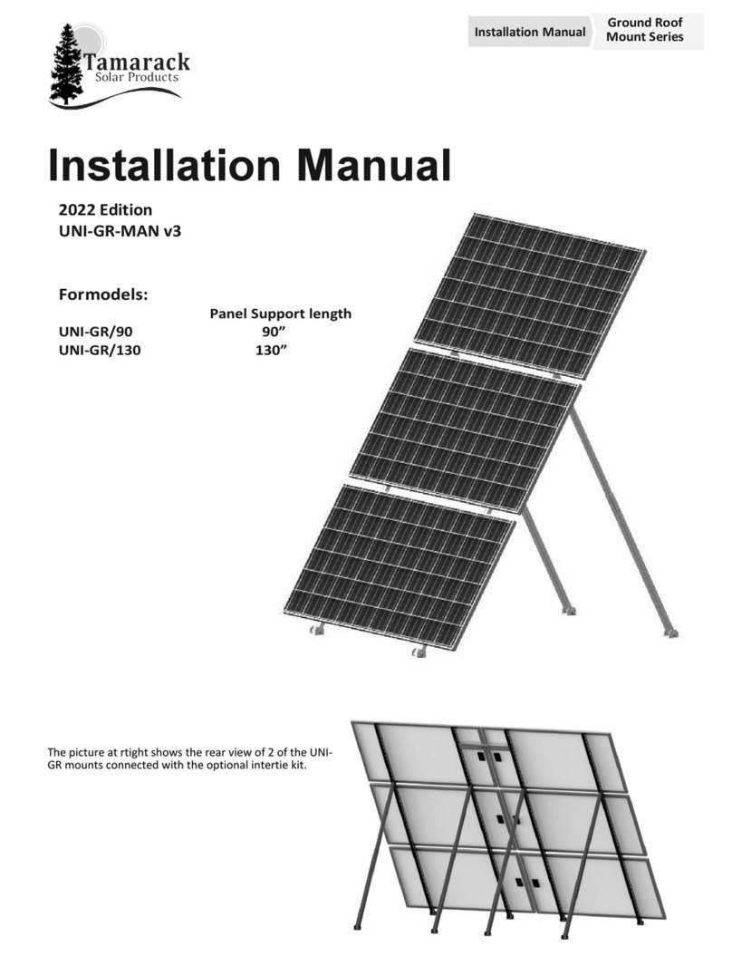 Tamarack Solar UNI-GR/90 User manual