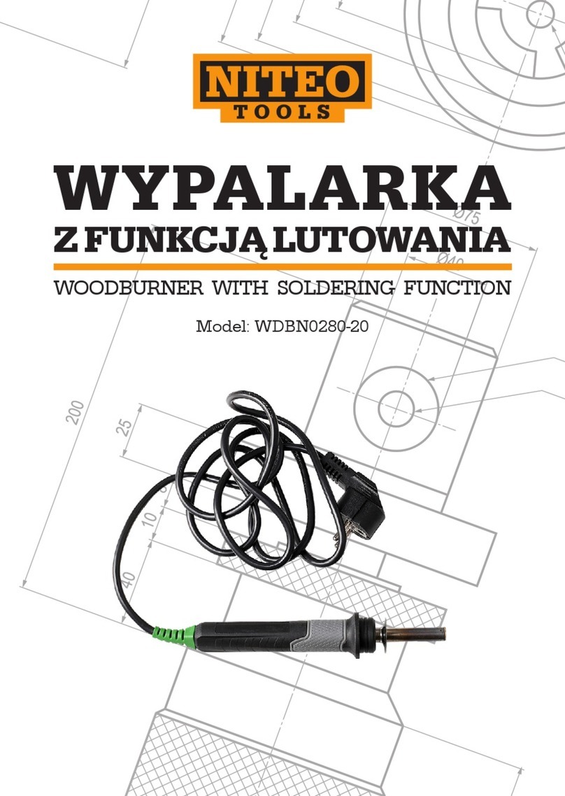 NITEO TOOLS WDBN0280-20 user manual NITEO TOOLS WDBN0280-20 user manual