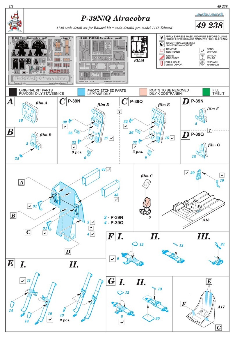 Eduard P-39N/Q Airacobra User manual