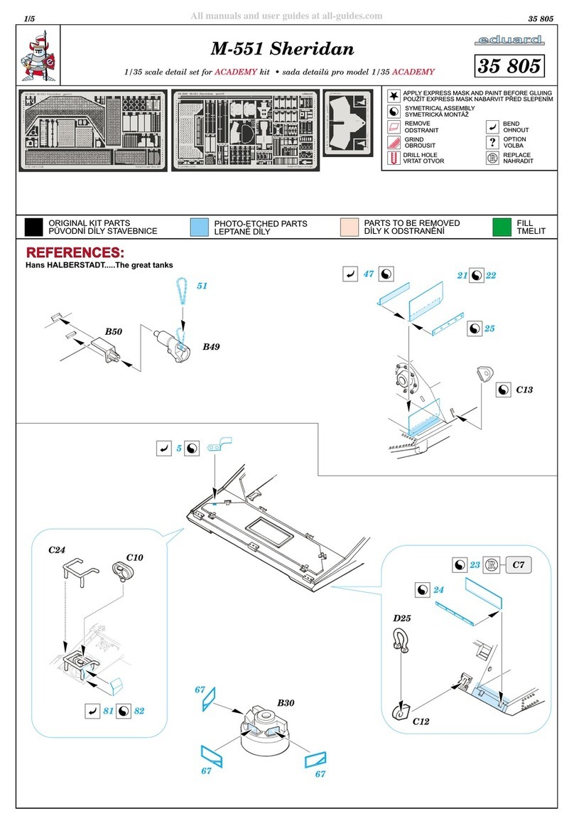 Eduard M-551 Sheridan Assembly instructions