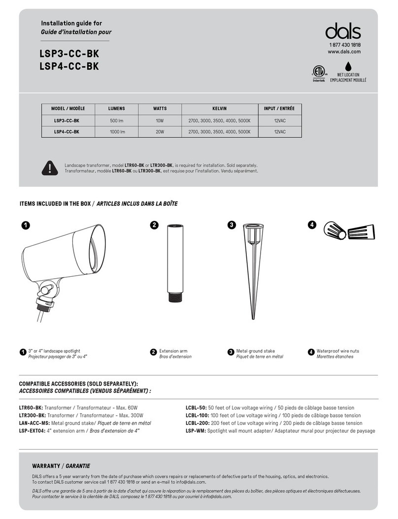 Dals LSP3-CC-BK installation guide