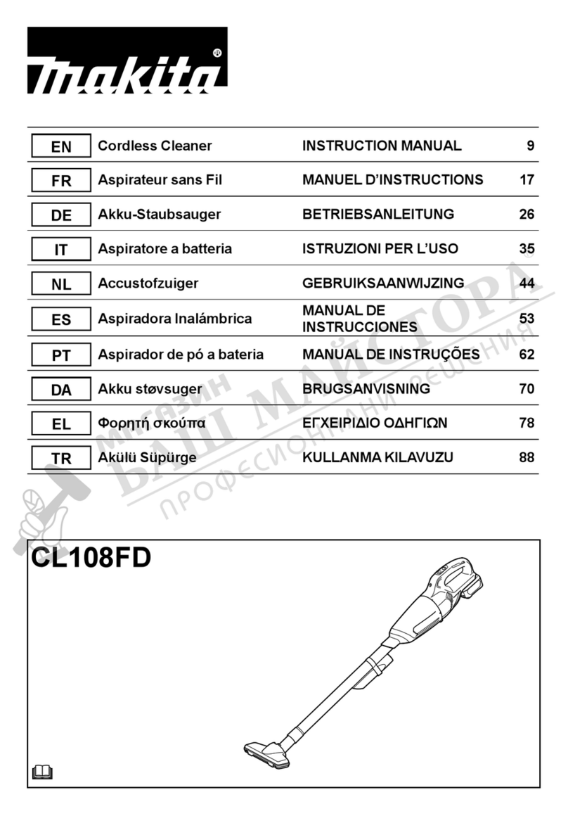 Makita Cordless Cleaner instruction manual