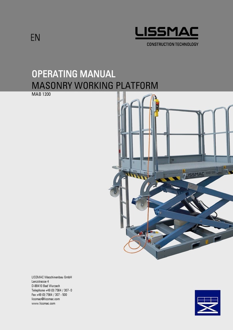 Lissmac MAB 1200 operating manual
