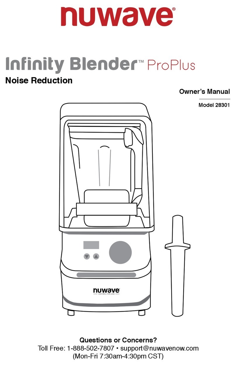NuWave Infinity ProPlus 28301 owner's manual