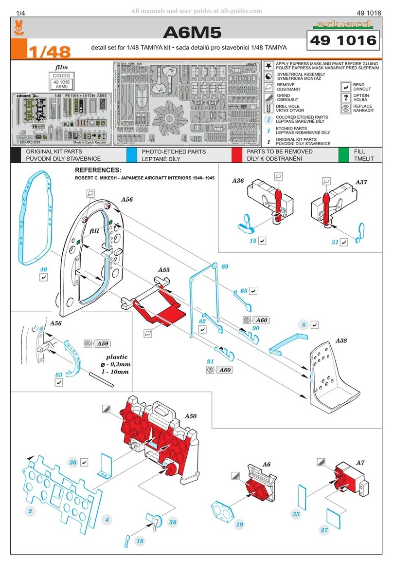 Eduard A6M5 Assembly instructions