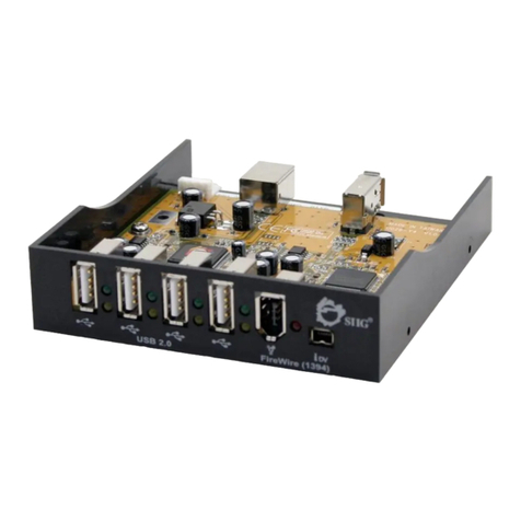 SIIG USB 2.0+1394 6-Port Bay Hub Quick installation guide