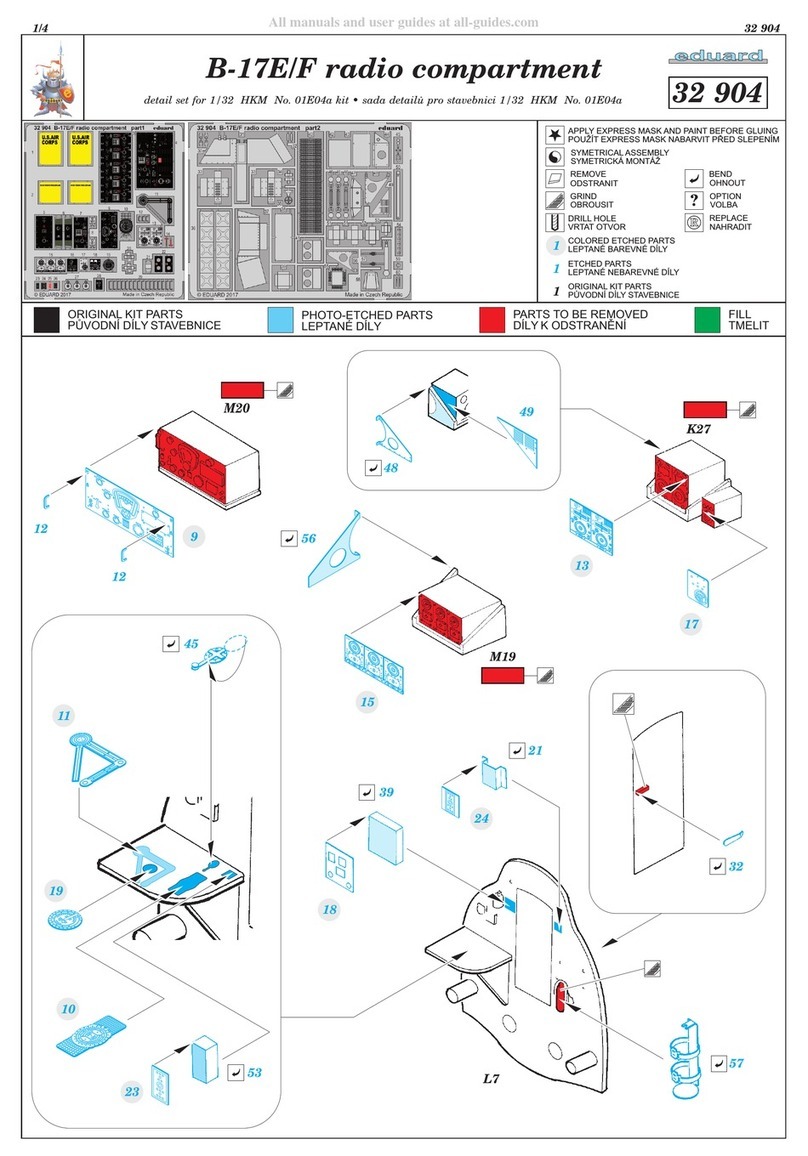 Eduard B-17E/F radio compartment User manual