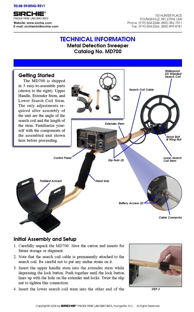 SIRCHIE MD700 technical information